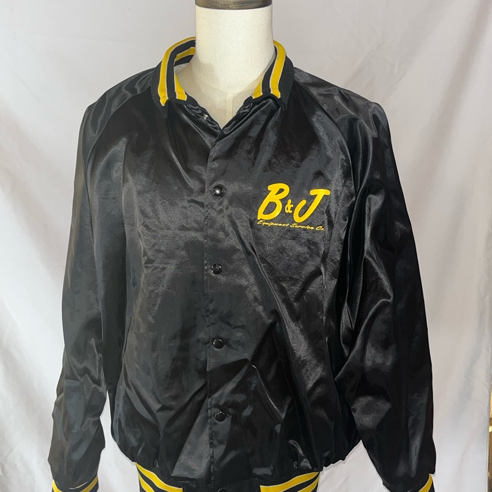 Vintage B&J Black and Yellow Bomber Jacket